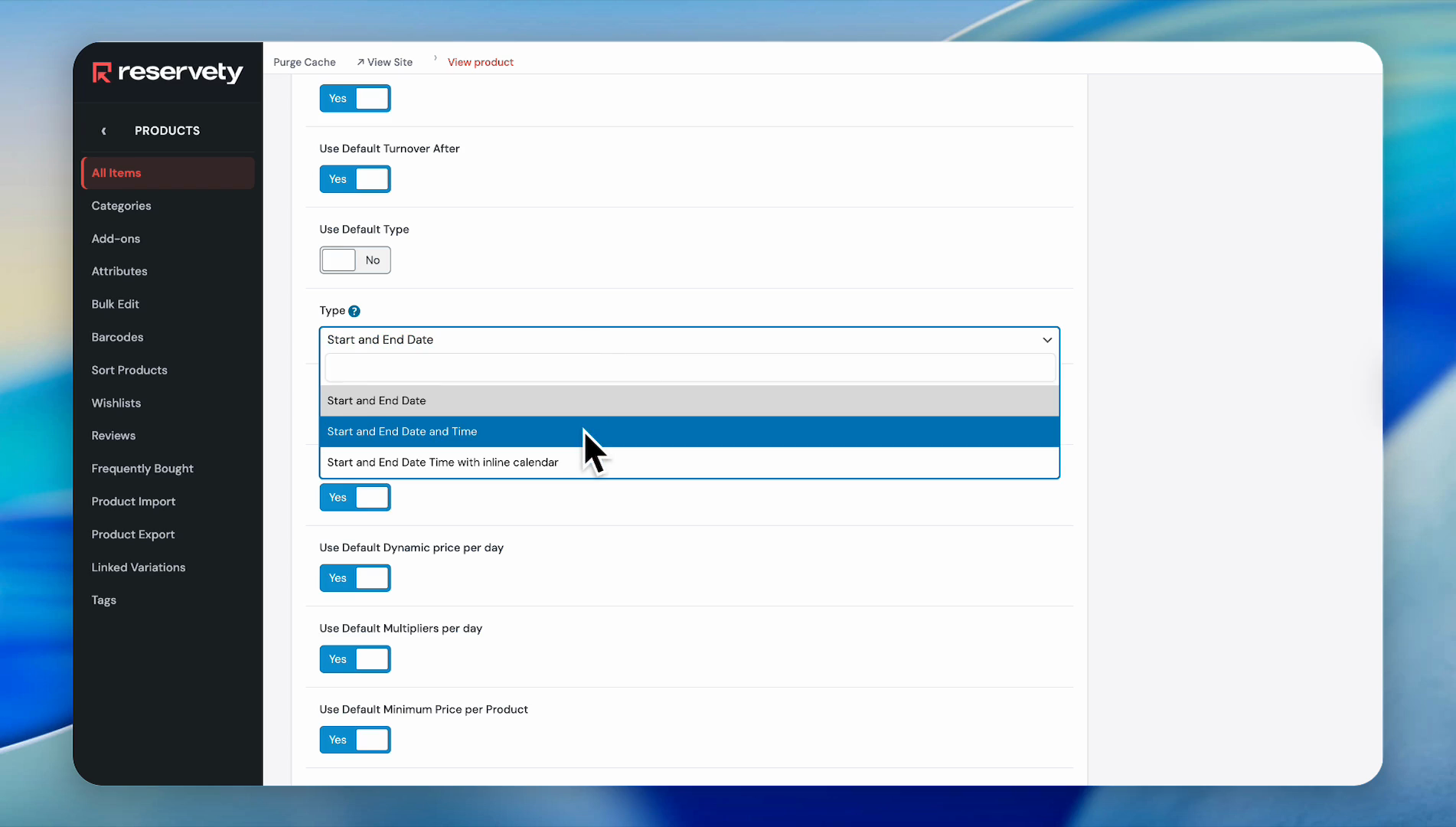 Step 16: Click Turnover Padding Min Max