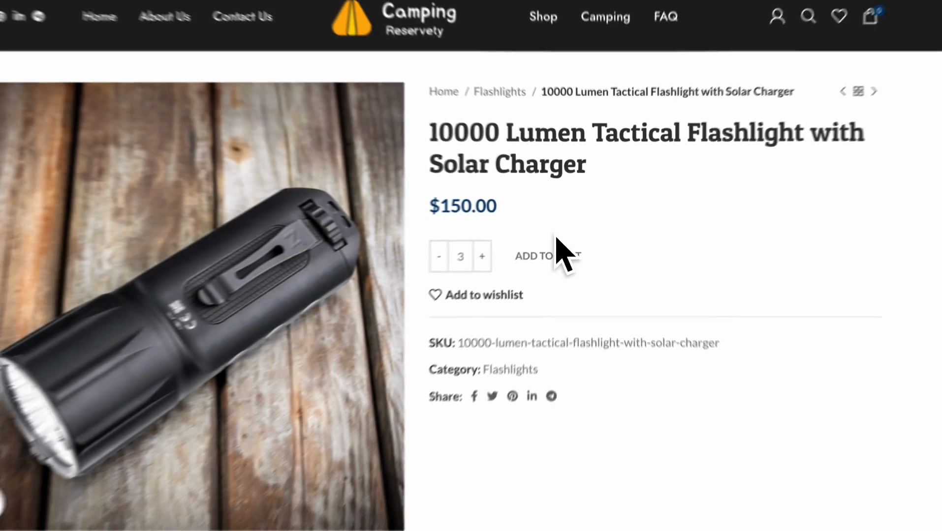 Step 17: Product live on website